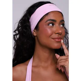 Faixa de Cabelo Rosa Blush