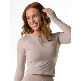 Blusa T-Shirt Manga Longa Chantilly M