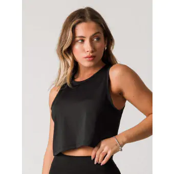 Cropped Regata Preto P