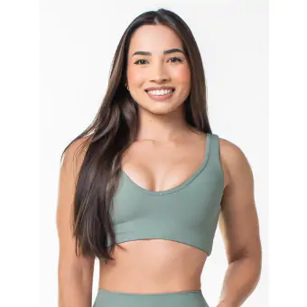 Top Decotado Verde Malva G