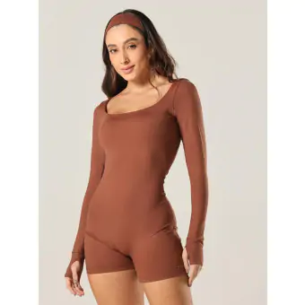 Macaquinho Manga Longa Coffee  M