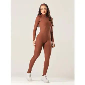 Macacão Manga Longa Sculp Coffe G