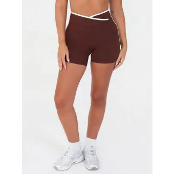 Short Bicolor Espresso com Off M