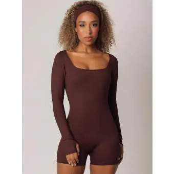 Macaquinho Match Manga Longa Espresso M