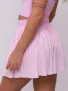 Short Saia Plissada Rosa Blush M - Imagem: 2