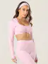 Cropped Franzido Rosa Blush P - Imagem: 1