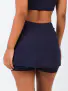 Short Saia Justa Slit Azul Marinho P - Imagem: 2