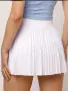 Short Saia Plissada Branco P - Imagem: 2